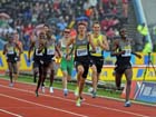 Ross Murray trying to catch Silas Kiplagat in the Emsley Carr Mile, 2012 Samsung Diamond League, Crystal Palace, London.